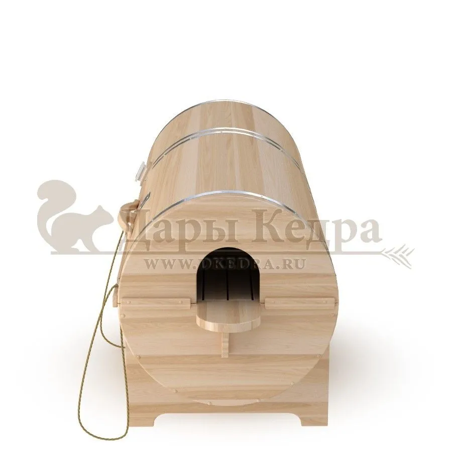 Кедровая бочка (фитобочка) горизонтальная «Двухрежимная Профессиональная»