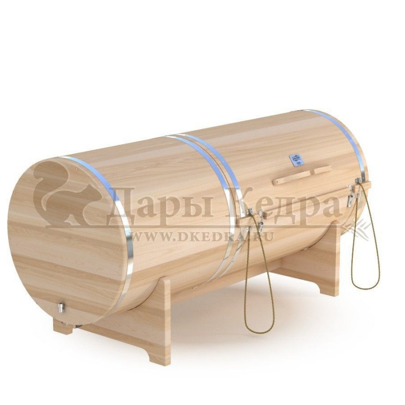 Кедровая бочка (фитобочка) горизонтальная «Профессиональная» Кедровая бочка (фитобочка) горизонтальная «Профессиональная»